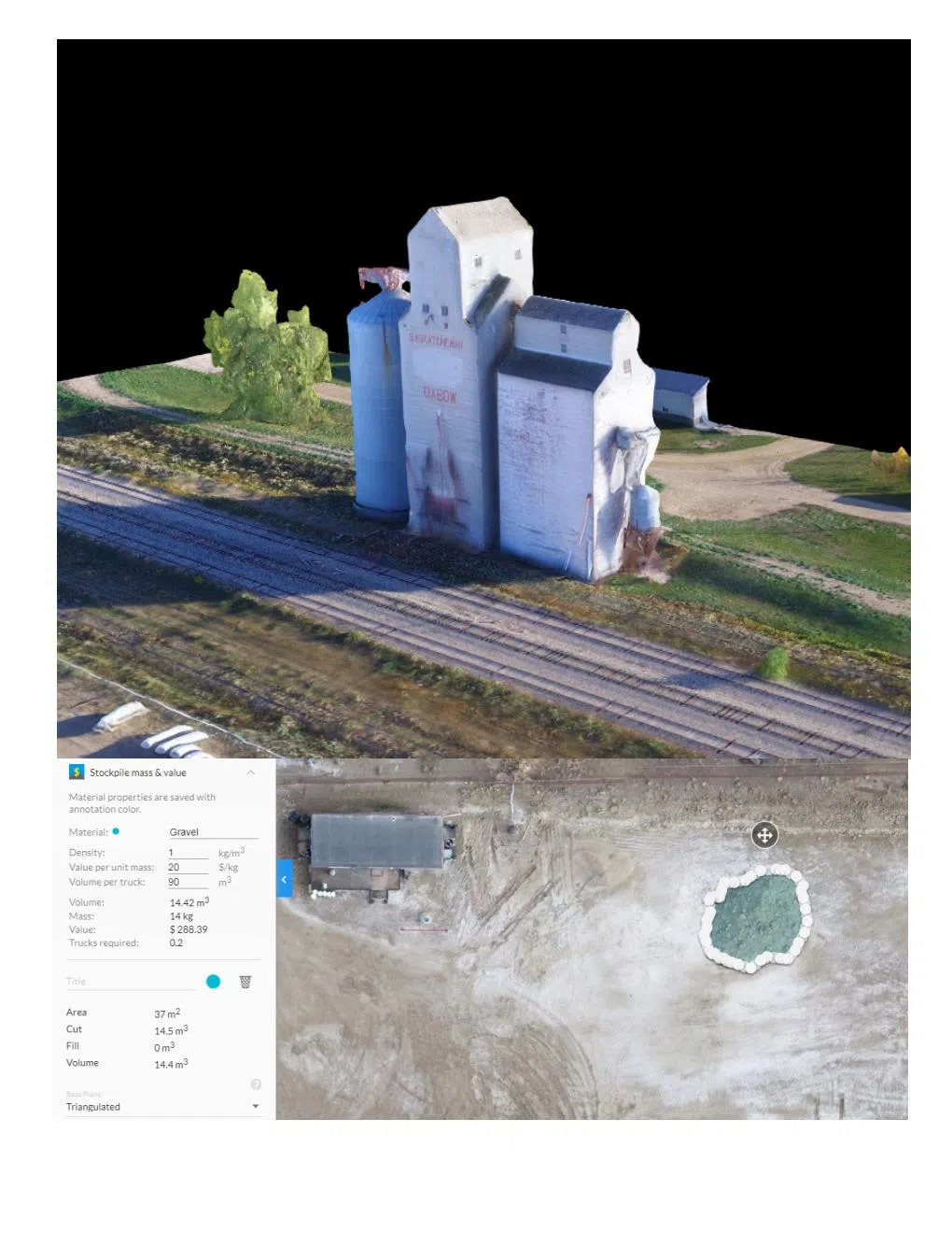 3D Silo Stockpile Model